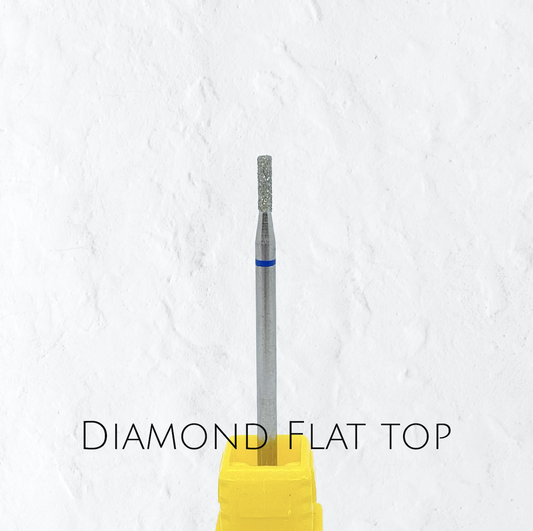 Diamond Flat Top- Diamond Cuticle Bit